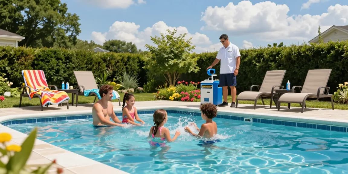 Dolphin Pool Services ensures safety and enjoyment for families in Virginia's beautiful pools during summer.