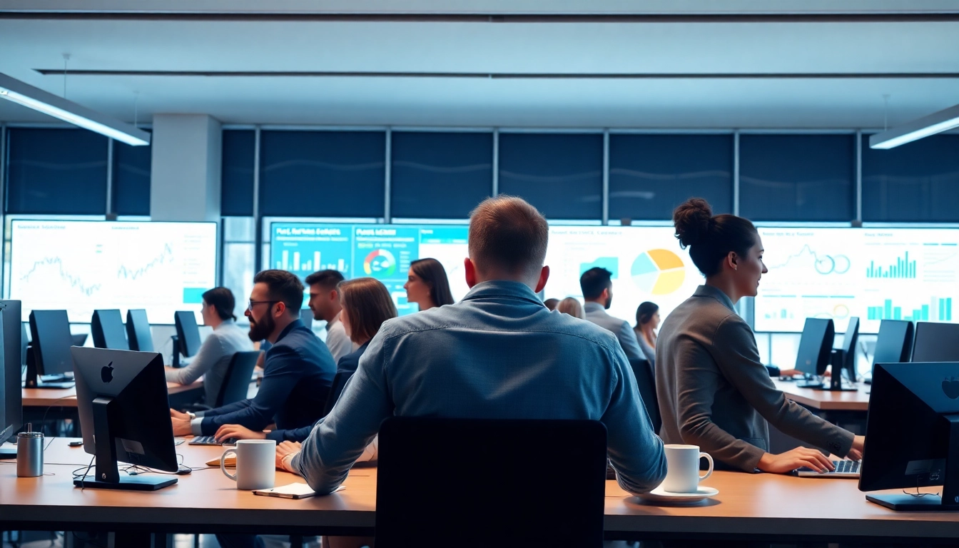 Efficient teamwork among diverse IT specialists at msp companies near me office.