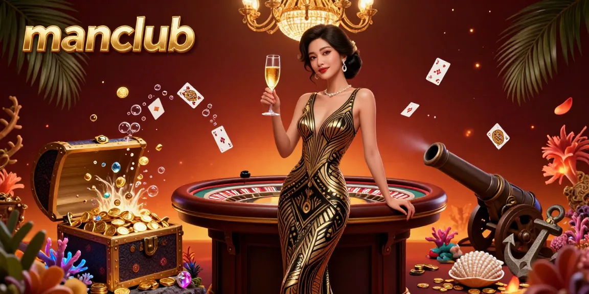 Experience thrilling jackpot action at manclub with vibrant casino elements and glamorous atmosphere.