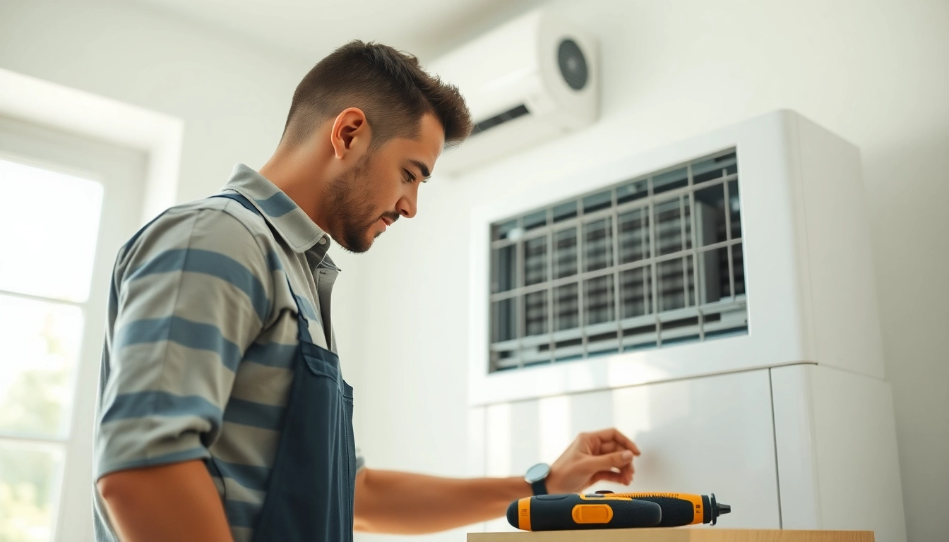 Expert air conditioning repair technician providing Air Conditioning Repair Tampa services at a residential site.