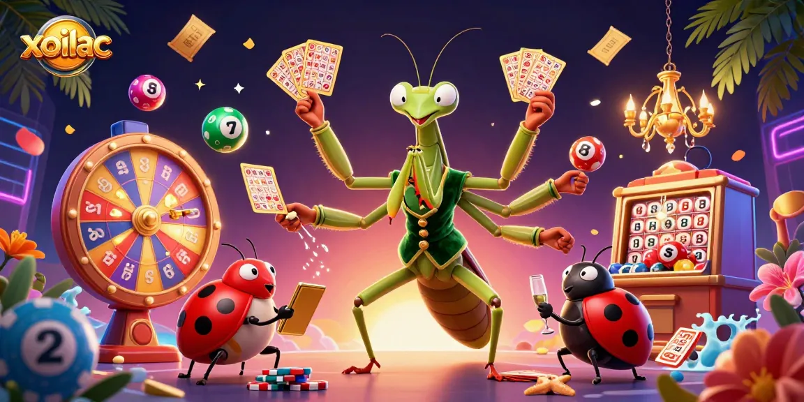 Xoilac enhances gambling excitement with a vibrant illustration of a card sharp and engaging gambling elements