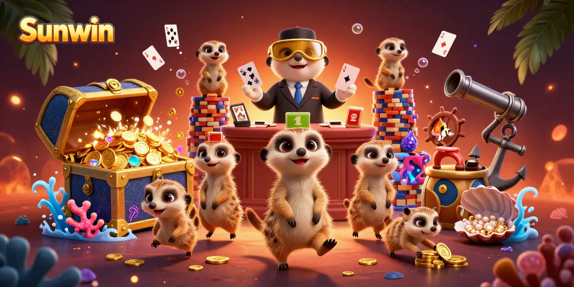 Engage your skills at Sunwin with thrilling meerkat casino action and breathtaking treasures!