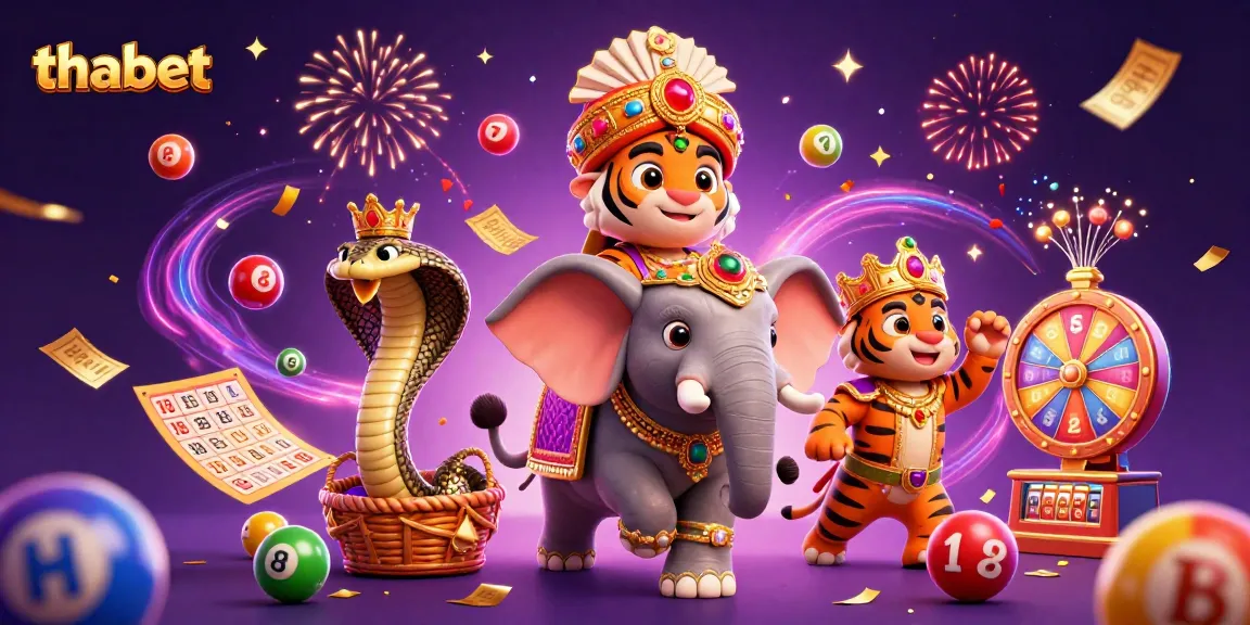 Experience exciting gaming at thabet with vibrant lottery elements and dynamic casino imagery in a magical setting.