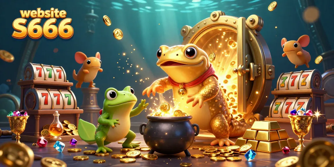 Experience thrilling gameplay at website S666 with a vibrant, action-packed casino scene featuring delightful characters.